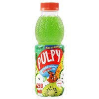 Напиток сокосодержащий Pulpy Australia с кусочками алоэ вера и со вкусом киви и гуанабаны, 450 мл