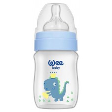 Бутылочка Wee Baby Classic Plus с широким горлышком для кормления с силиконовой соской размер Ė1, 150 мл