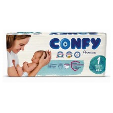 Подгузники Confy Premium NewBorn размер 1 2-5 кг, 44 шт