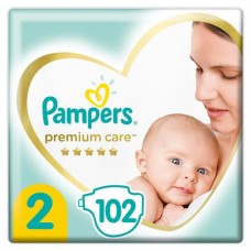 Подгузники Pampers Premium Care 2 4-8 кг 2 размер, 102 шт