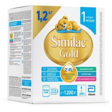 Смесь Similac Gold 1 с 2'-FL олигосахаридами для укрепления иммунитета, 0-6 мес, 1,2 кг