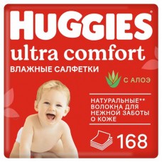 Влажные салфетки Huggies Ultra Comfort, 168 шт