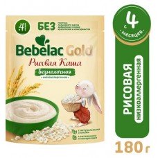 Каша безмолочная Bebelac рисовая, 180 г