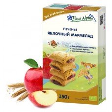 Купить Печенье детское Fleur Alpine Яблочный мармелад с 18 мес, 150 г