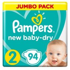 Подгузники Pampers New Baby для новорожденных 2 4-8 кг, 94 шт