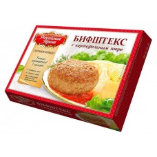 Бифштекс из мяса цыпленка «Российская Корона» с картофельным пюре, 300 г