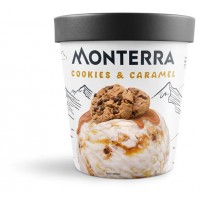 Мороженое Monterra Печенье с карамелью БЗМЖ, 298 г
