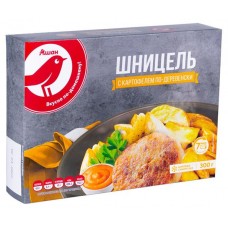 Шницель АШАН Красная птица с картофелем по деревенски, 300 г