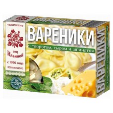 Купить Вареники «от Ильиной» с творогом сыром и шпинатом, 450 г