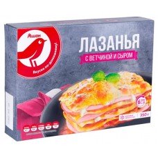 Лазанья АШАН Красная птица сыр-ветчина, 350 г