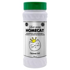 Дезодорант для кошачьего туалета HOMECAT SILVER SERIES Пахни ТУТ с ароматом васильков, 700 г
