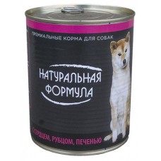 Купить Корм для собак «Натуральная формула» с ливером, 850 г