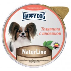 Корм для собак Happy Dog Паштет телятина с индейкой, 125 г