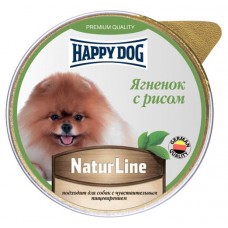 Корм для собак Happy Dog Паштет ягненок с рисом, 125 г