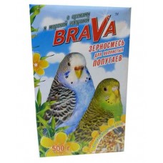 Купить Корм для волнистых попугаев Brava с орехами и морской капустой, 500 г