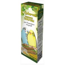 Лакомство для попугаев «Любимчик» палочки яично-зерновые для волнистых попугаев, 2 шт