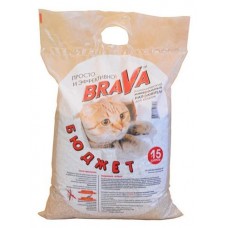 Купить Наполнитель для кошачьего туалета Brava Бюджет минеральный, 15 л