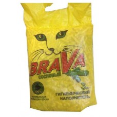 Купить Наполнитель для кошачьего туалета Brava Сосновый Эко впитывающий, 3 л