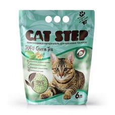 Наполнитель для кошачьего туалета Cat Step Tofu Green Tea комкующийся, 6 л