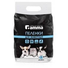 Купить Пеленки для животных Gamma 5 шт, 600х600 мм