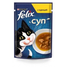 Купить Корм для кошек Felix Суп курица, 48 г