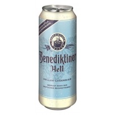 Пиво Benediktiner Original Hell светлое фильтрованное 5%, 500 мл