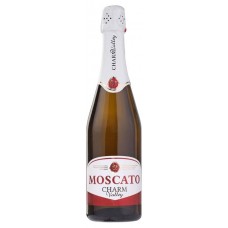 Винный напиток Moscato CHARM VALLEY газированный сладкий белый Россия, 0,75 л