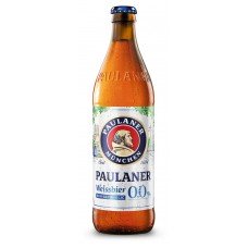 Пиво безалкогольное Paulaner Weissbier Paulaner светлое нефильтрованное 0%, 500 мл