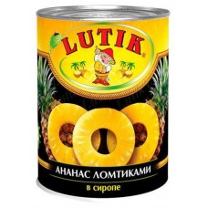 Купить Ананас консервированный Lutik ломтики в сиропе, 580 мл
