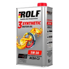 Масло моторное Rolf 3-Synthetic 5W-30 синтетическое, 1 л