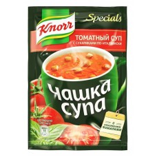 Суп заварной Knorr Чашка супа томатный с сухариками, 18 г