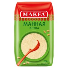 Крупа манная Makfa из твердых сортов пшеницы, 700 г