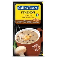 Купить Суп-пюре заварной Gallina Blanca грибной по-итальянски с сухариками, 23 г