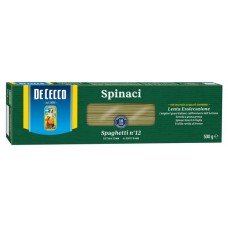 Макаронные изделия De Cecco Спагетти со шпинатом, 500 г