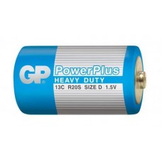 Батарейка D GP Power Plus R20, 2 шт