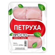 Бедро цыпленка-бройлера «Петруха» мякоть охлажденная, 750 г