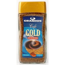 Кофе растворимый Grandos Gold Decaf сублимированный без кофеина, 100 г