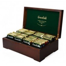 Чайный набор Greenfield в деревянной шкатулке ассорти 8 видов, 177 г
