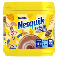 Какао-напиток быстрорастворимый Nesquik для питания детей дошкольного и школьного возраста, 250 г