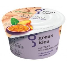Купить Десерт миндальный Green Idea с йогуртовой закваской и соком персика и маракуйи, 140 г