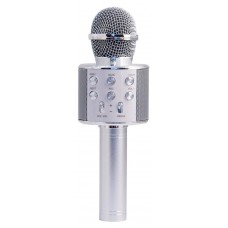 Караоке-микрофон Belsis Magic Acoustic Superstar с Bluetooth серебряный