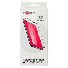 Защитное стекло mObility для iPhone 6/6S Full Screen3D белое, 4,7"