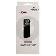 Чехол силиконовый mObility для iPhone 12 mini (5.4) (прозрачный)
