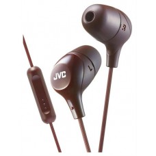 Наушники JVC HA-FX38M с микрофоном и пультом коричневые