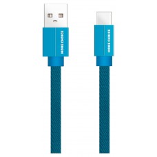 Дата-кабель More choice K20a, USB - Type-C, 2.1А, синий