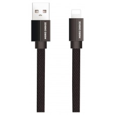 Дата-кабель More choice K20i, USB - Lightning, 2.1А, черный