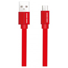 Дата-кабель More choice K20m, USB - Micro-USB, 2.1А, красный