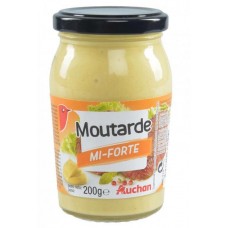 Купить Горчица Auchan Moutarde Mi-Forte, 200 г