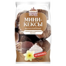 Кексы-мини шоколадные «Хлебозавод Юг Руси» с ванильно-сливочным соусом, 240 г