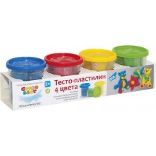 Набор для лепки Genio Kids Тесто-пластилин 4 цвета